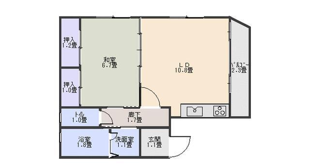 間取り図現況優先します