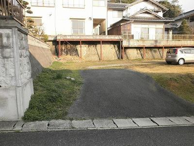 北側の進入路付近