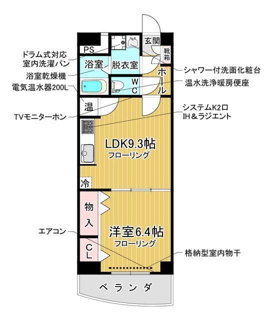 Ａ、Ｃ号室間取