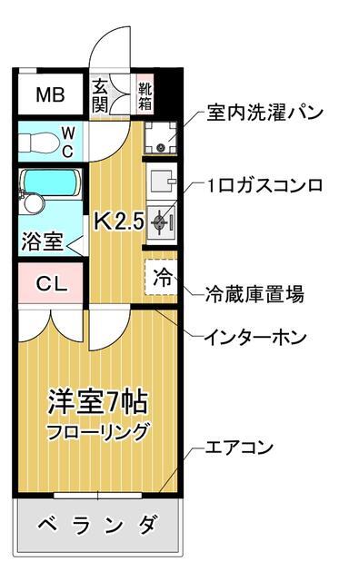 ０２号室タイプ間取