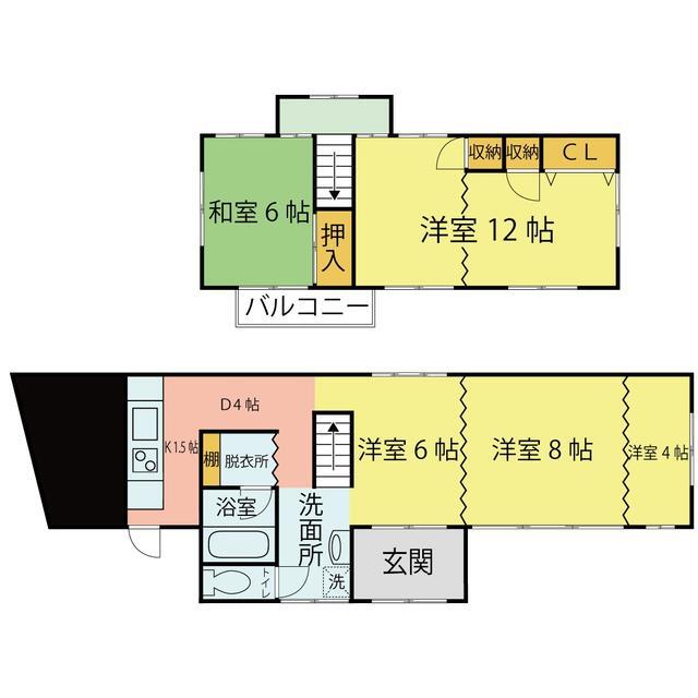 賃貸戸建住宅間取図