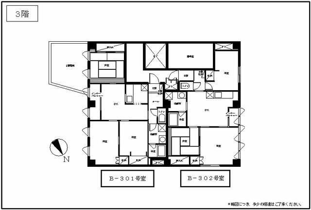 Ｂ棟－３階間取図