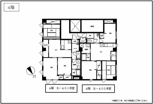 Ｂ棟－４階間取図