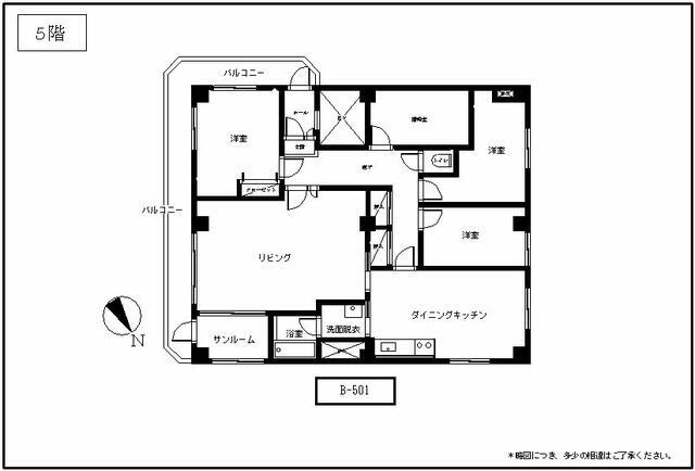 Ｂ棟－５階間取図