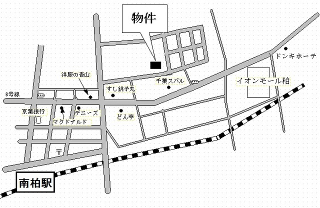 メゾネットプラザ南柏３号棟 案内図