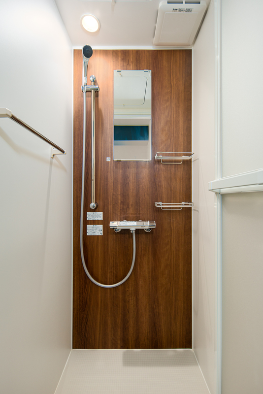 スタイシッシュなシャワールームです。