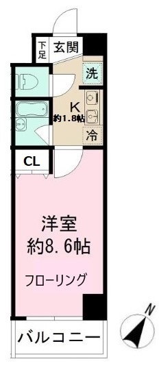 ヴェリーニ東松戸５０５号室 間取