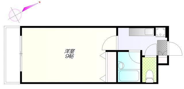 アザレア安藤 102の間取り図