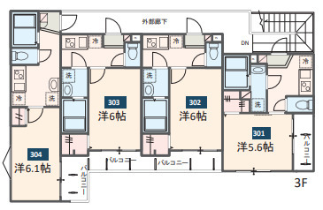MELDIA上溝304号室 部屋その他