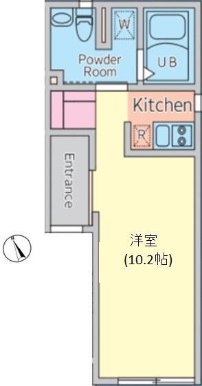 ルーナクレシェンテ早稲田 302の間取り図