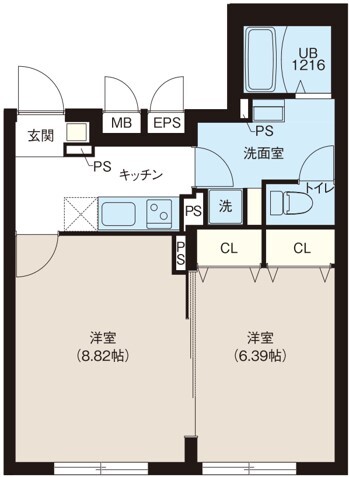 レピュア早稲田レジデンス 402の間取り図