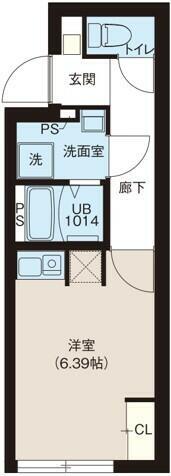 レピュア早稲田レジデンス 303の間取り図