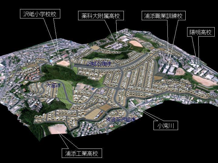 区画整理完成予想図