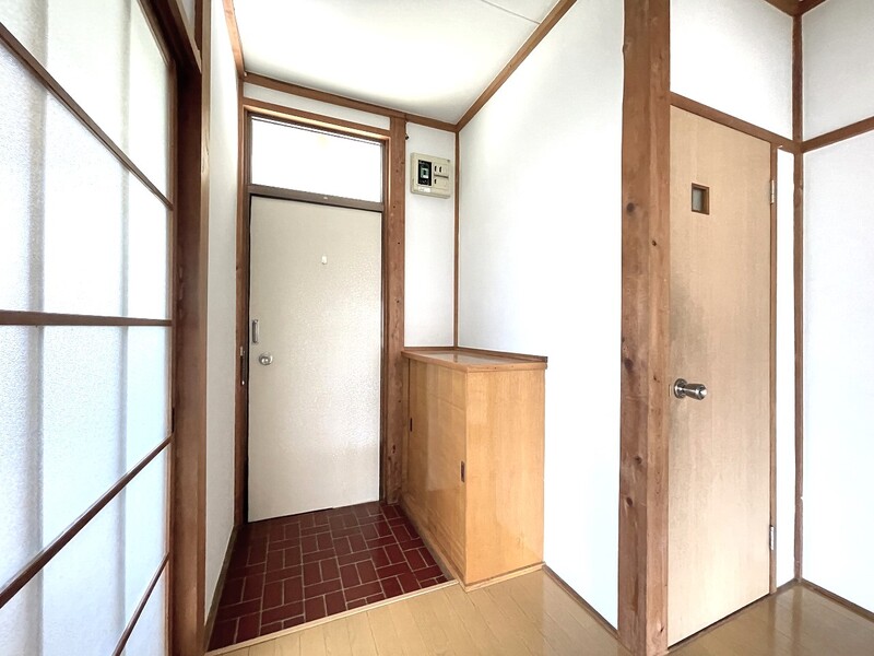 玄関にはシューズボックスあり