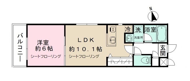Soga Architect BLDⅡ３０１号室 間取