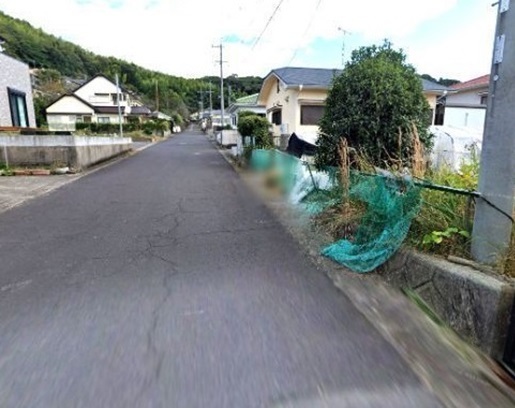 前面道路(右手該当地)