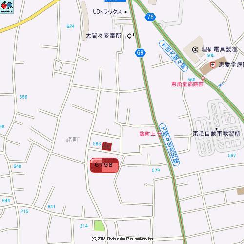 ゼンリン住宅地図　群馬県みどり市大間々 みどり市大間々町大間々 住宅用地【ラビーネット不動産】