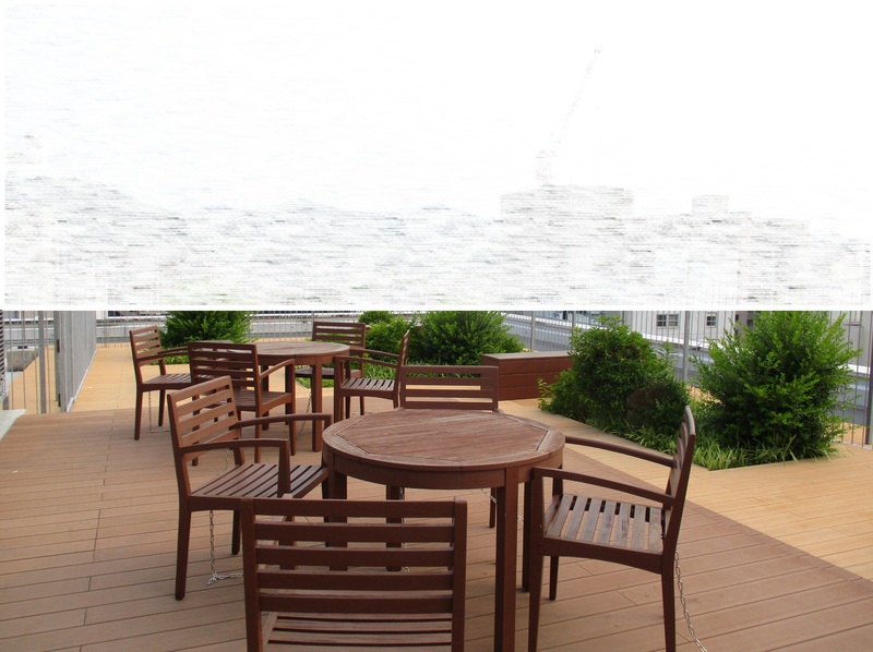 共用の屋上庭園