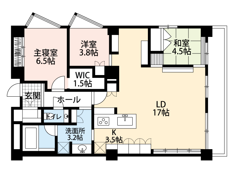 間取り3SLDK（書斎付）