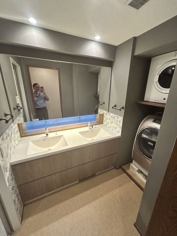 洗面2スペース完備