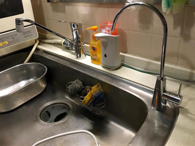 食洗器対応水栓、シーガルフォー浄水器専用水栓搭載です。