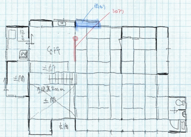 平屋　間取概略図