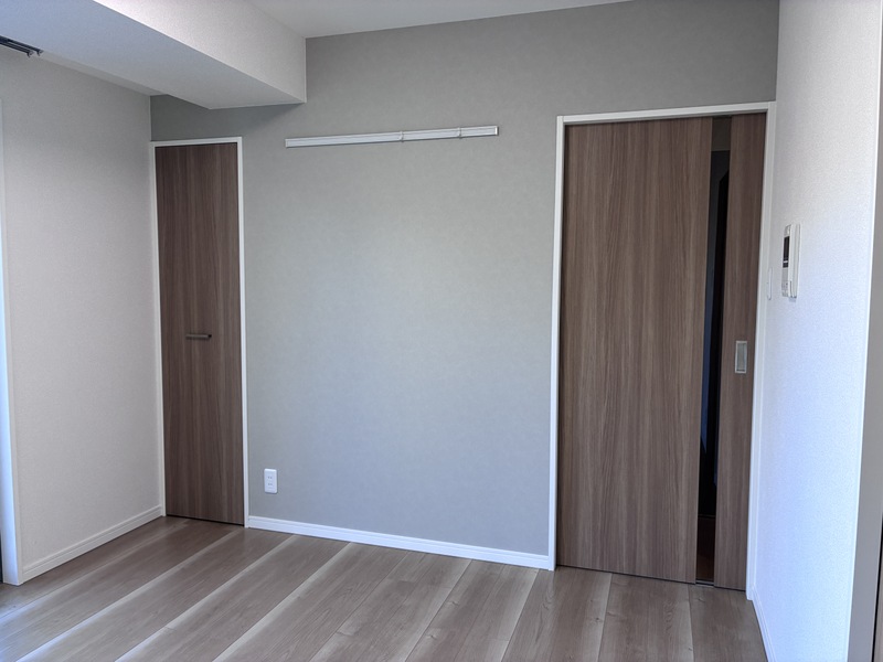 アクセントウォールがお洒落です