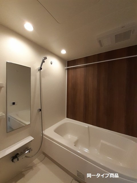 追い焚き機能、浴室乾燥機付き※建築中につき、イメージです。