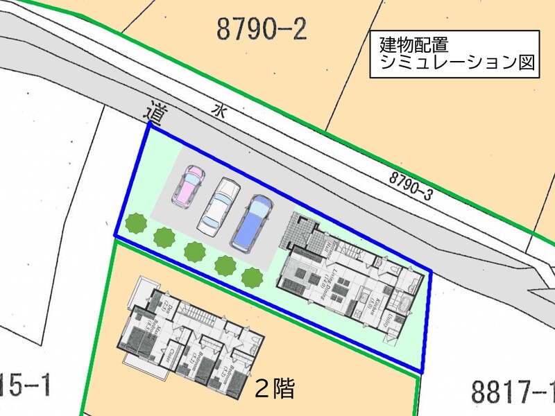 建物配置シミュレーション図
