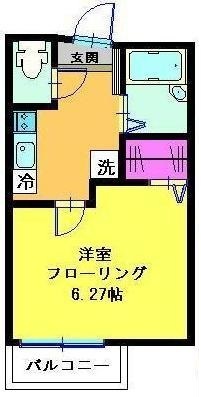 1Kのお部屋です