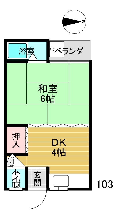 103号室間取り図