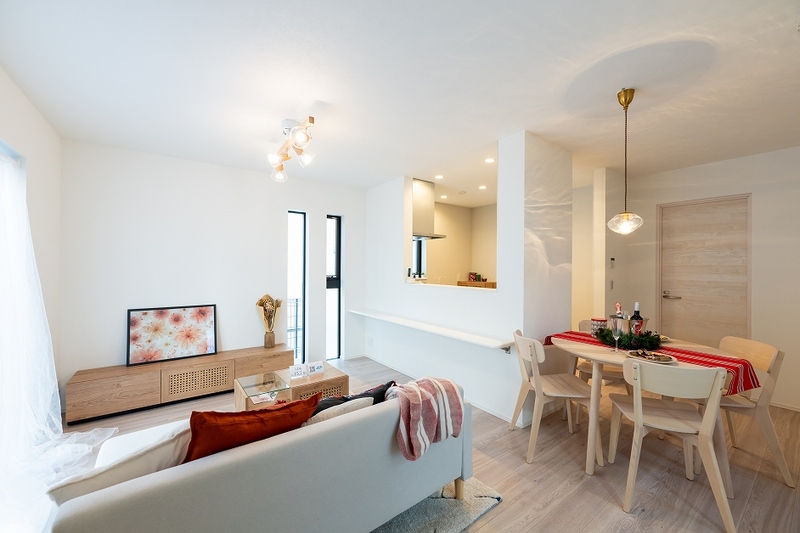 2面採光のリビング