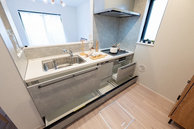 お料理をお楽しみいただけるシステムキッチン