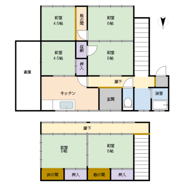 中野町中古住宅間取り