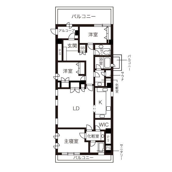 ファーストビュー神楽坂 201 間取り図(募集元提供)