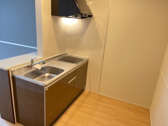 対面式システムキッチン、IHクッキングヒーター付き