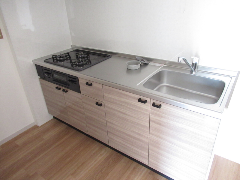 3口ガスコンロ付システムキッチンです