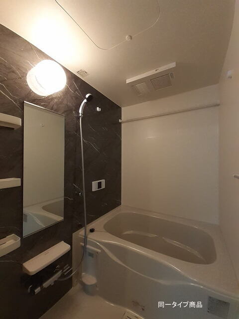 追い焚き機能、浴室乾燥機付き※建築中の為、イメージです。