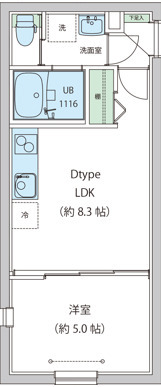 レオーネ早稲田 104の間取り図