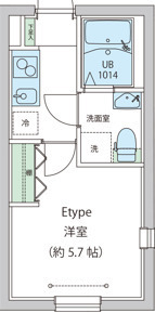 レオーネ早稲田 405 間取り図(募集元提供)