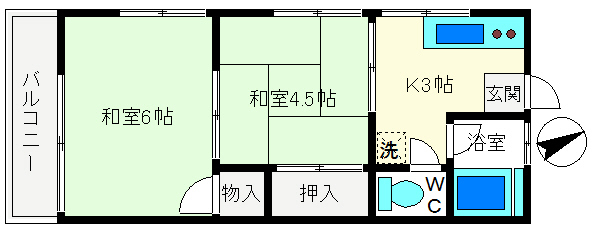 南西角部屋