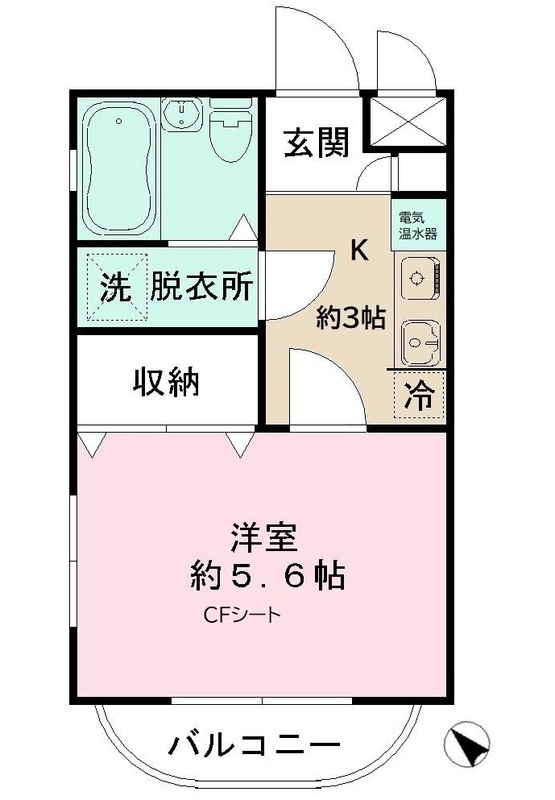 グランドヴィル４８７２０１号室 間取