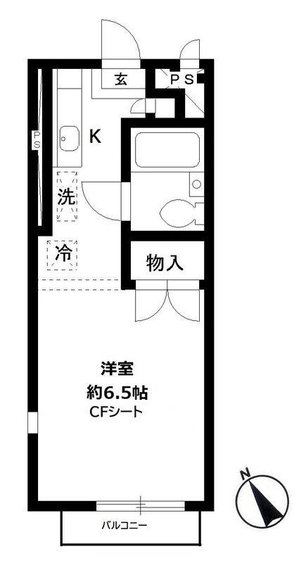 ウッディーハウス２０５号室 間取
