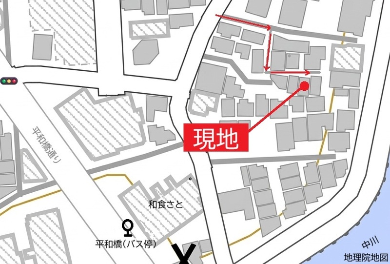 東京都葛飾区東立石1-15-6戸建 案内図