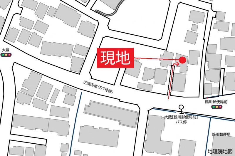 東京都町田市大蔵町1775-1戸建 現地案内図