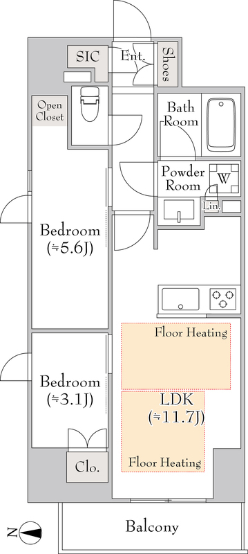 ルミーク錦糸町507号室 部屋その他