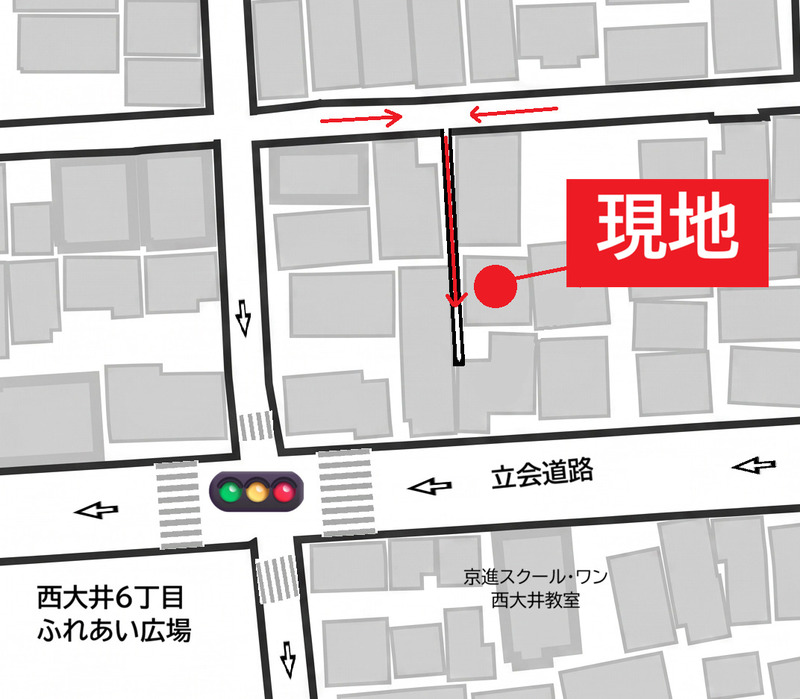 東京都品川区二葉4丁目20−4戸建 現地案内図