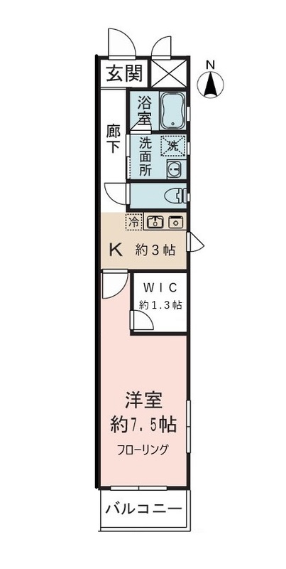 レオ伍拾番館４０１号室 間取