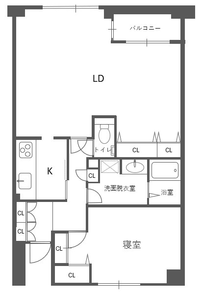 カルパティア市ヶ谷 310の間取り図