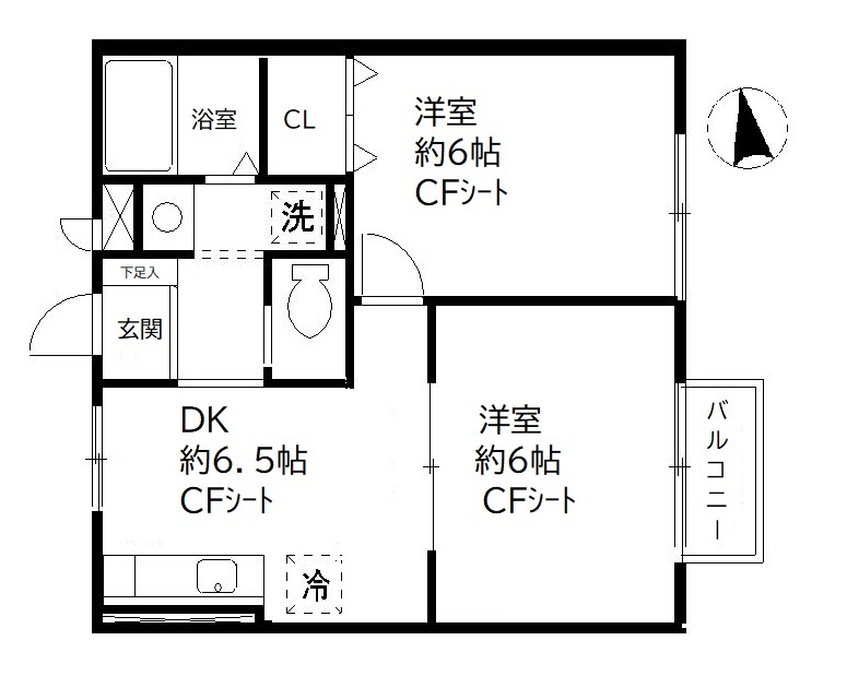 グリーンヒルみのり１０２号室 間取